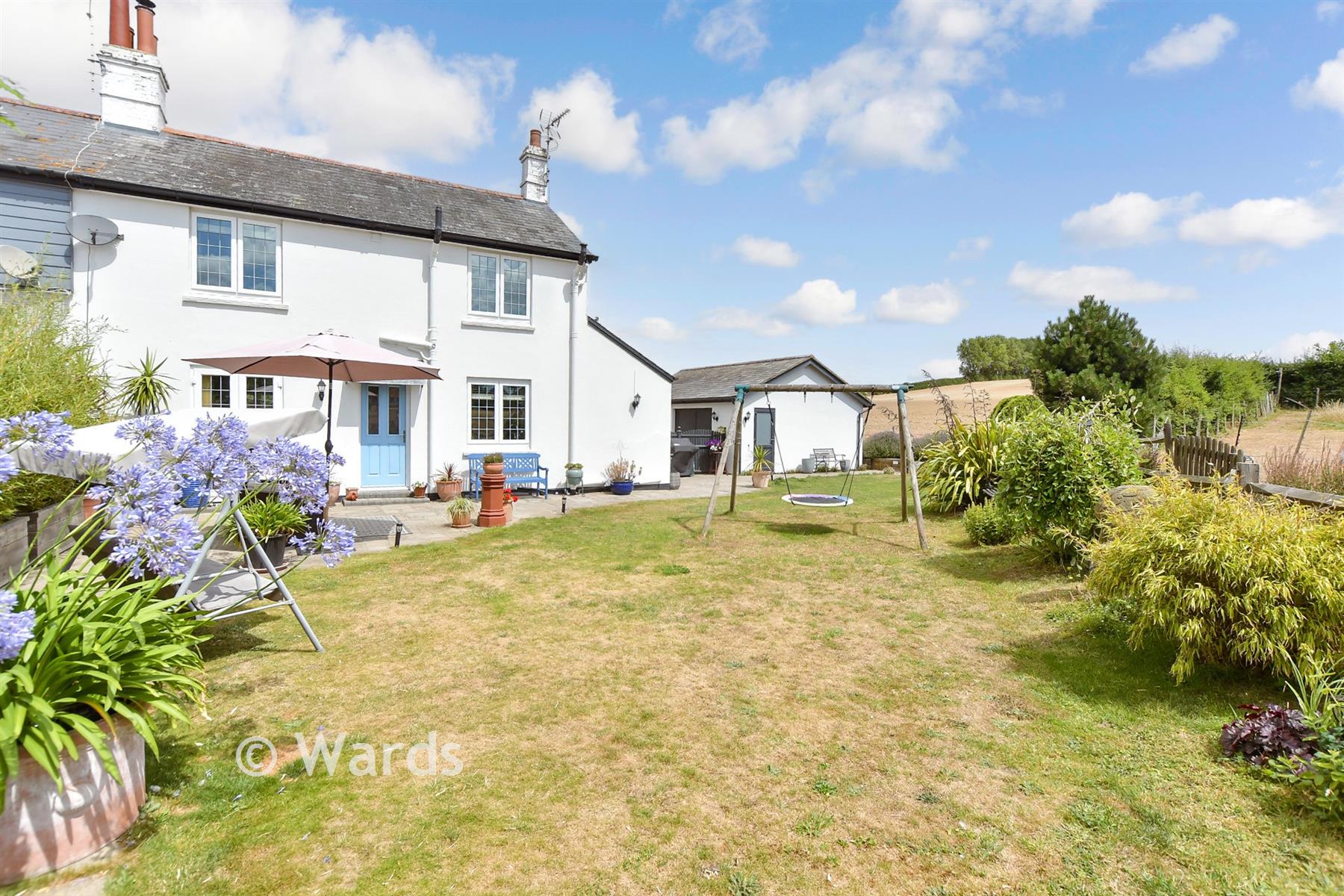 Rear Garden - The Green, Eythorne, Dover, Kent - Wards of Kent