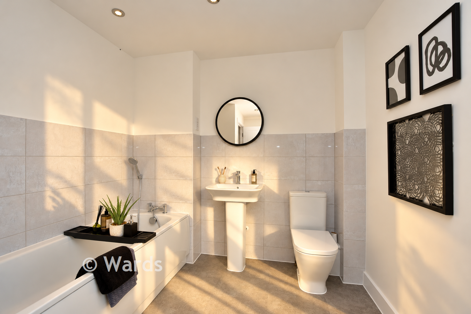 Bathroom - Liberty View, Lenham, Kent - Wards of Kent