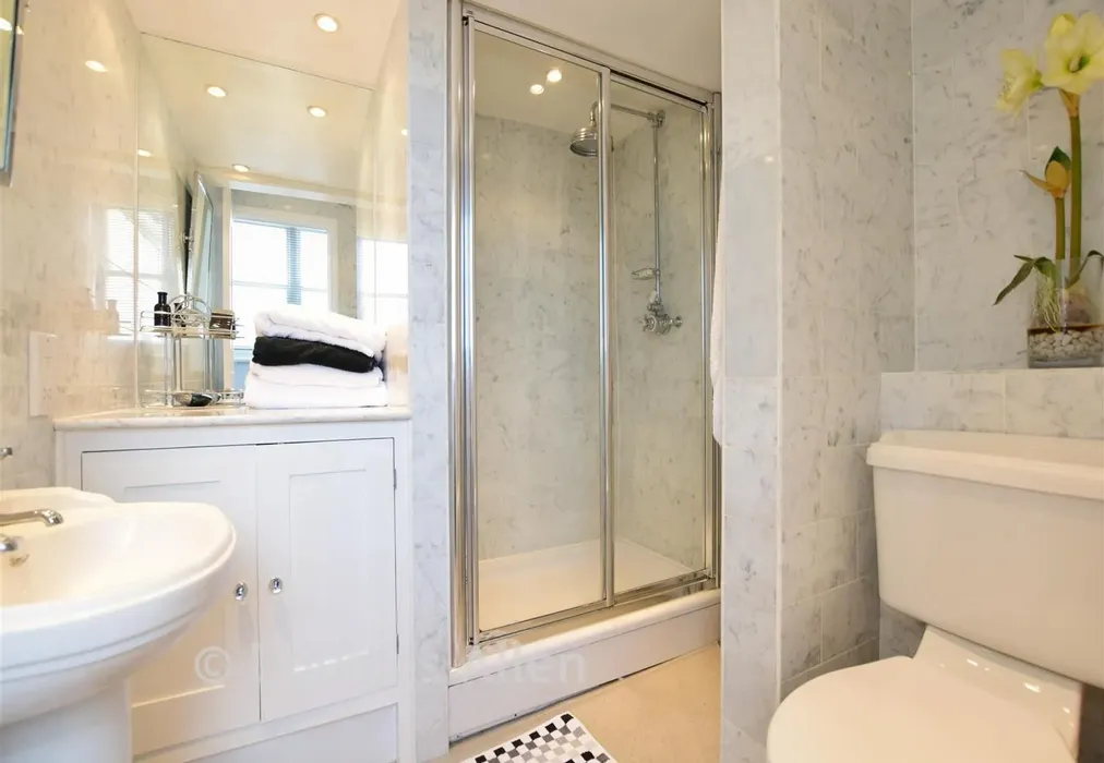 Shower Room - Monkhams Hall, Waltham Abbey, Essex - Wards of Kent