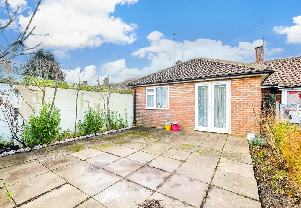 Rear Patio 1 - Lawrence Avenue, Rustington, West Sussex - Wards of Kent