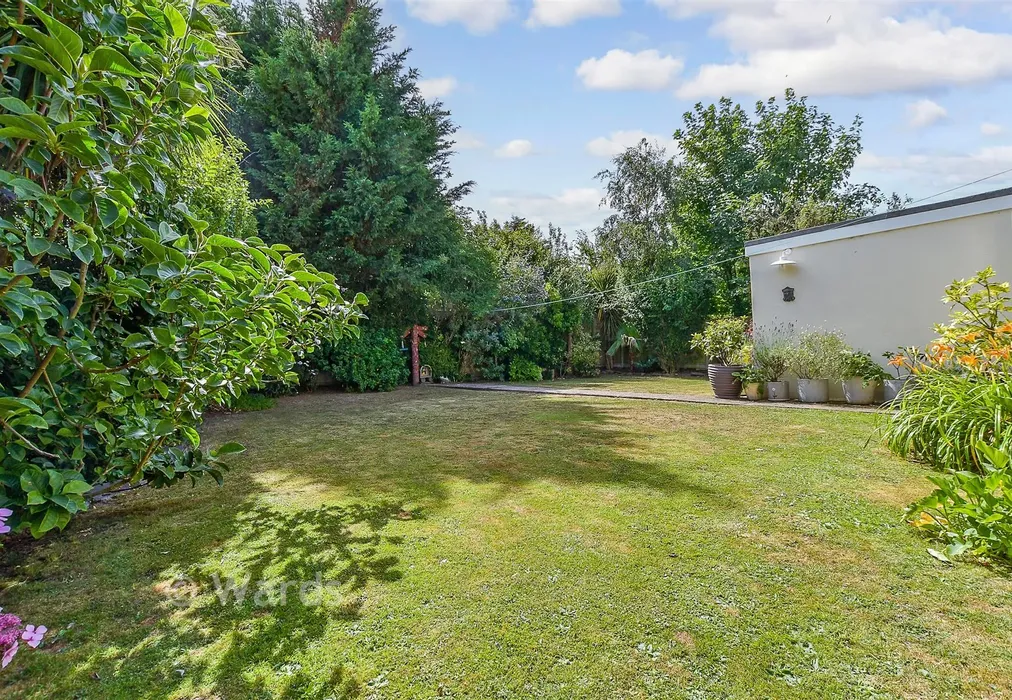 Rear Garden - Mitcham Road, Dymchurch, Romney Marsh, Kent - Wards of Kent