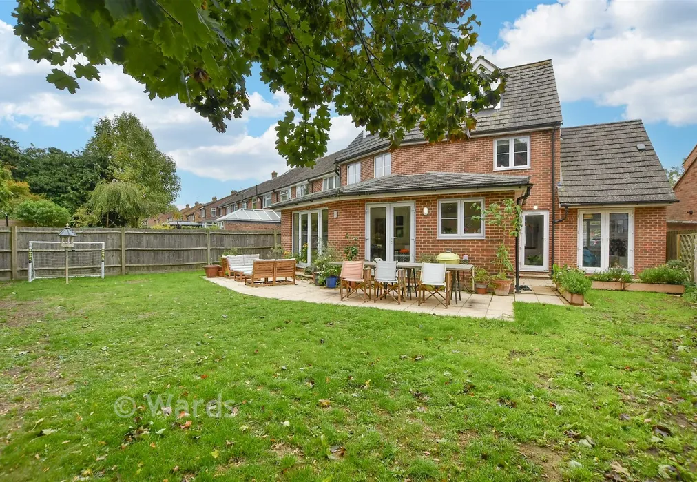 Rear Garden - Shernolds, Loose, Maidstone, Kent - Wards of Kent