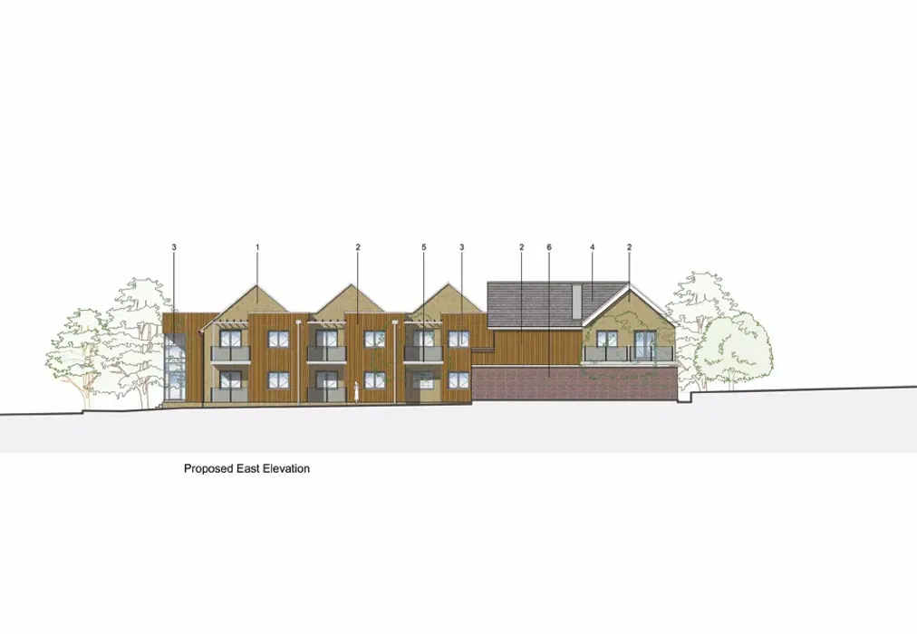 Proposed East Elevation - Bouldnor Mead, Bouldnor, Yarmouth, Isle of Wight - Wards of Kent