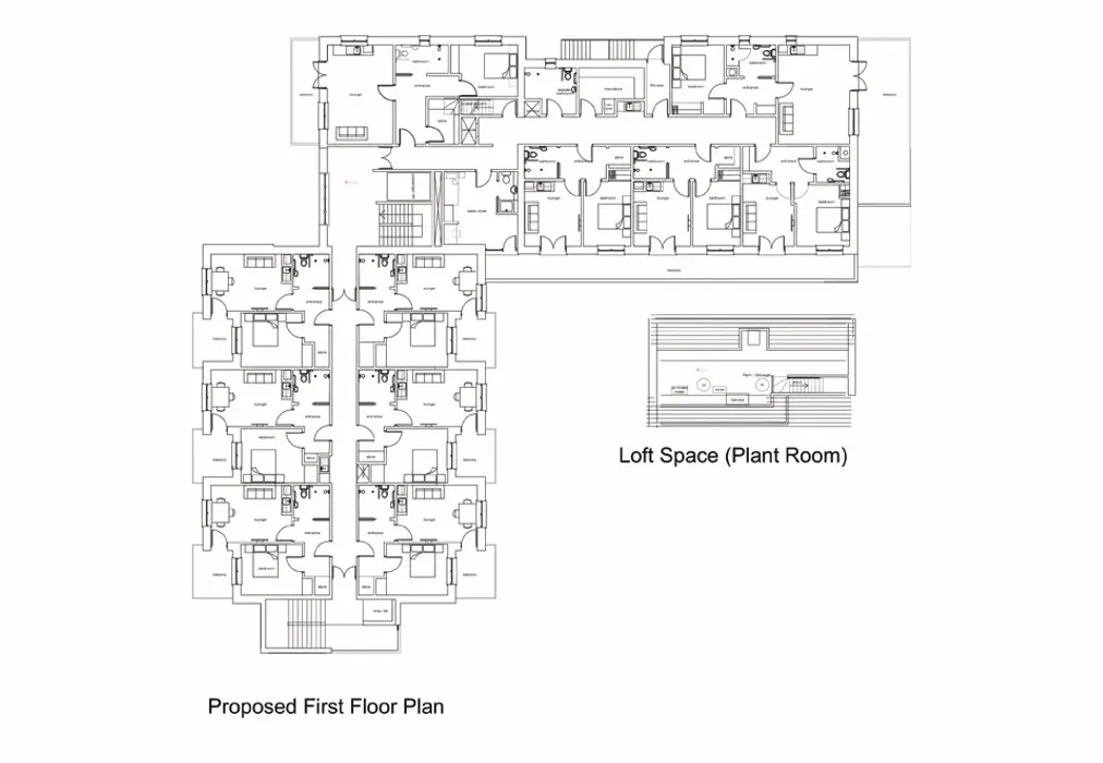 Proposed First Floor Plan - Bouldnor Mead, Bouldnor, Yarmouth, Isle of Wight - Wards of Kent