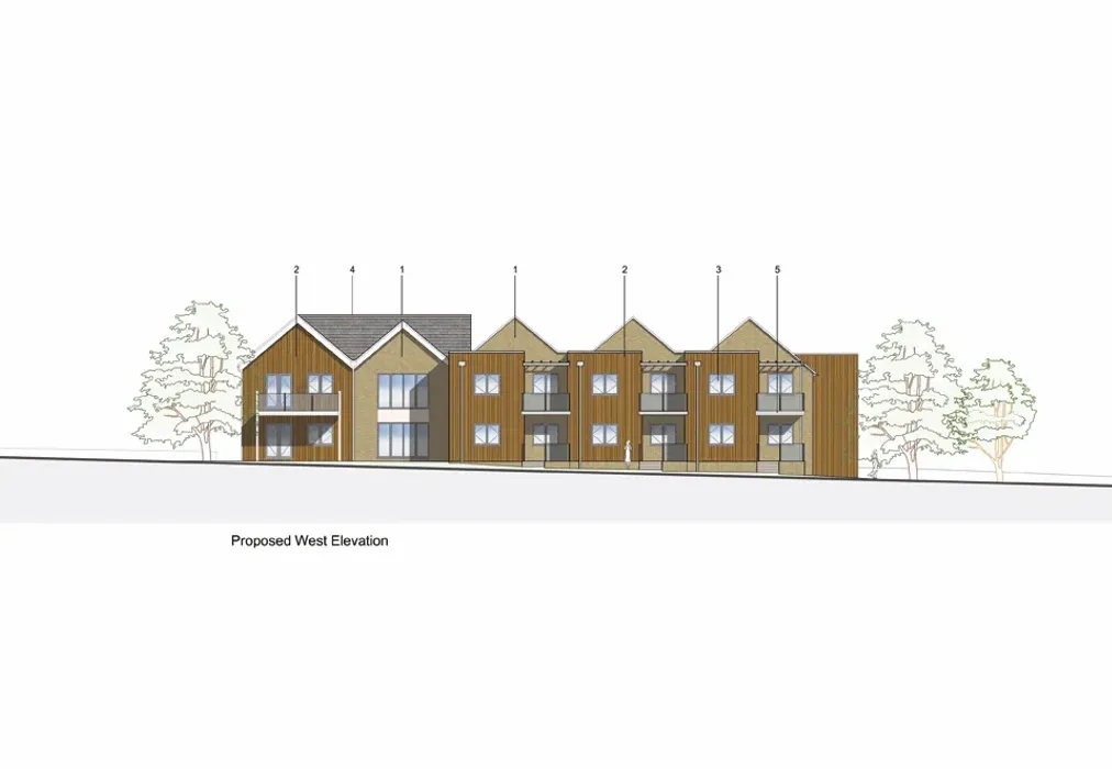 Proposed West Elevation - Bouldnor Mead, Bouldnor, Yarmouth, Isle of Wight - Wards of Kent