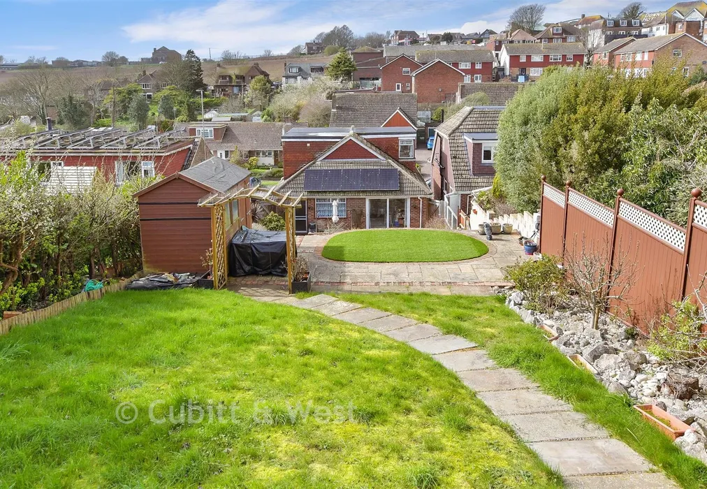 Rear Garden - Falmer Gardens, Woodingdean, Brighton, East Sussex - Wards of Kent
