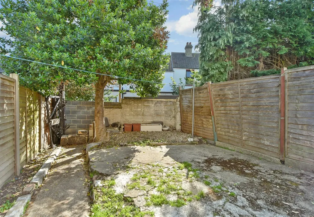 Rear Garden - Canterbury Street, Gillingham, Kent - Wards of Kent