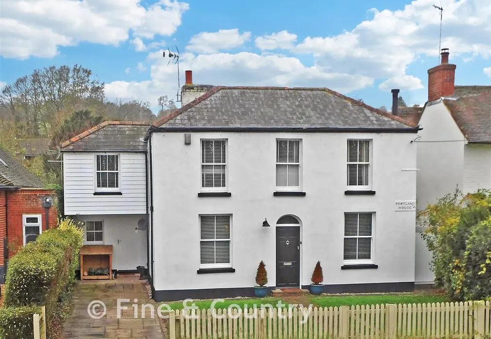 Front Elevation Portland House - Valley Road, Barham, Canterbury, Kent - Wards of Kent