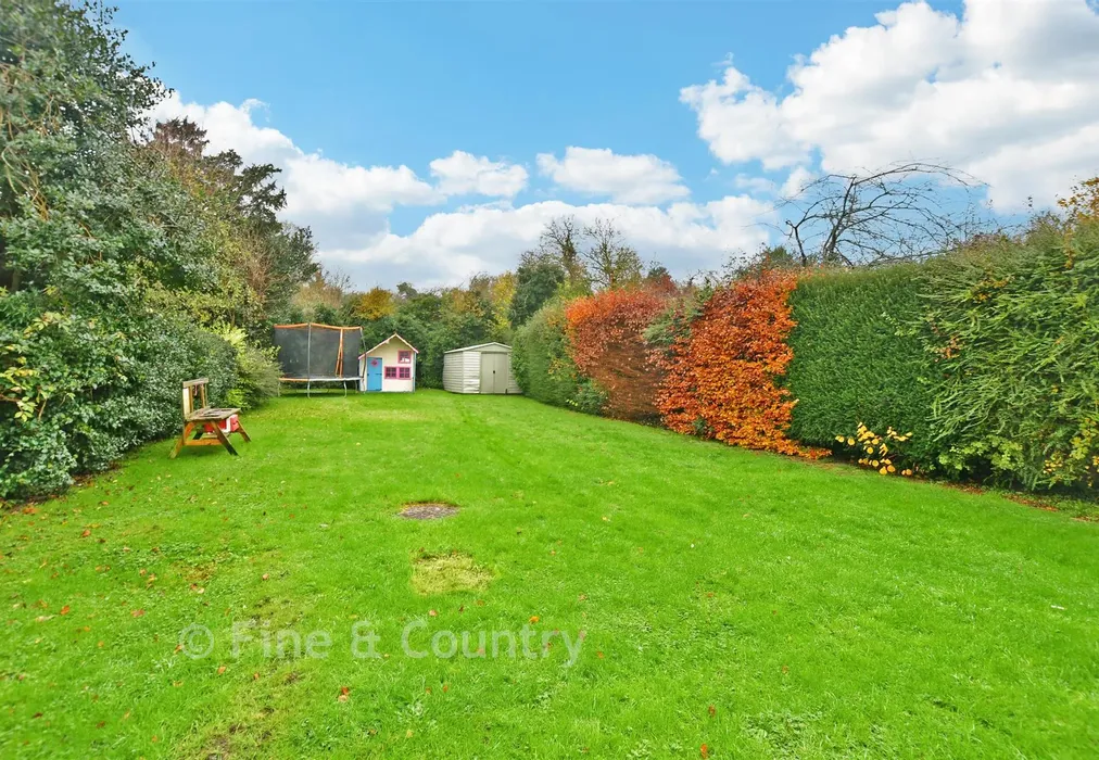 Rear Garden - Valley Road, Barham, Canterbury, Kent - Wards of Kent