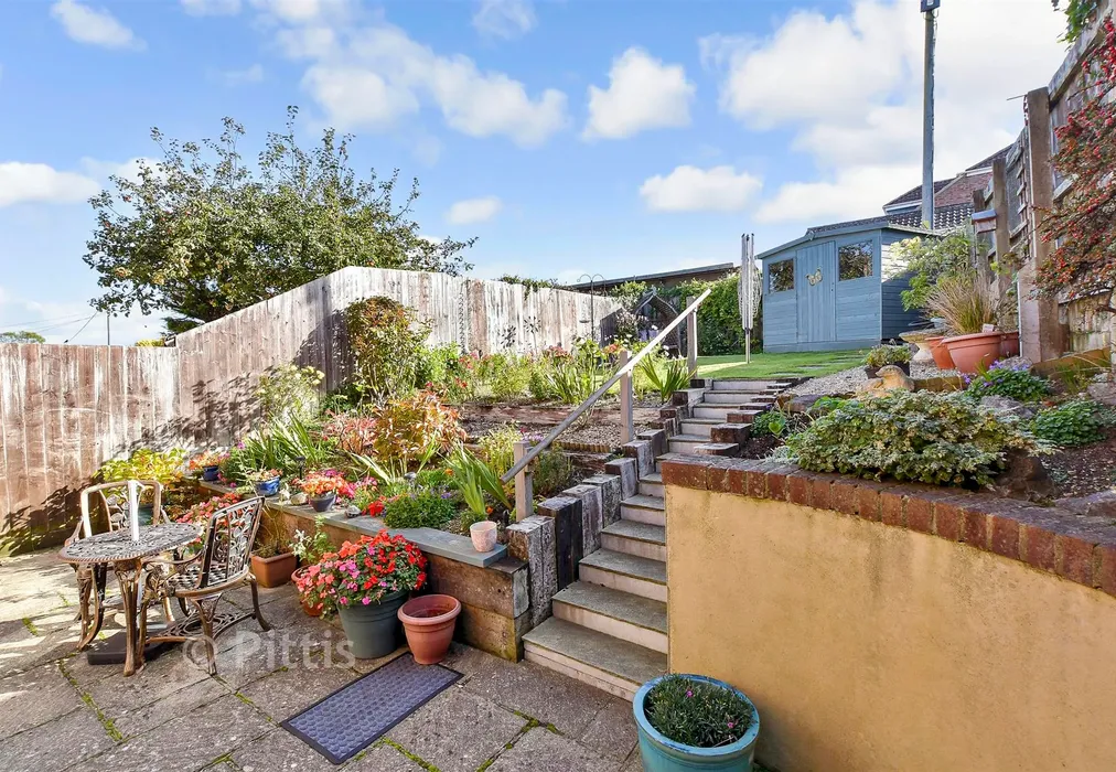 Rear Garden - St. Saviour's Road, Totland Bay, Isle of Wight - Wards of Kent