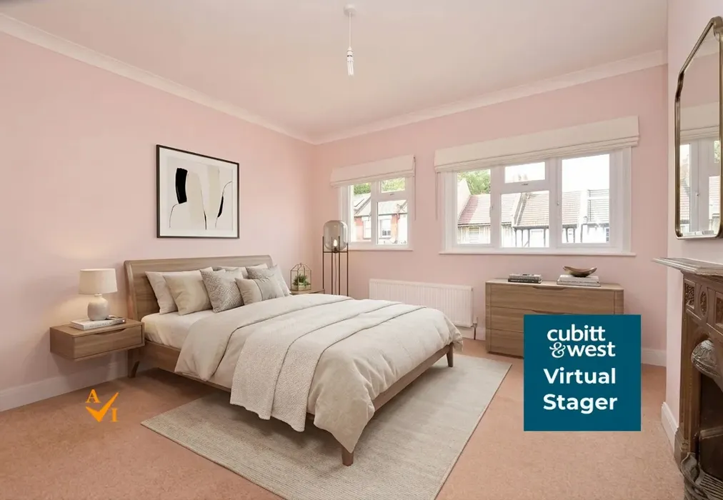 Bedroom 1 (Contemporary style) - Elm Road, Purley, Surrey - Wards of Kent