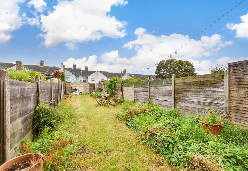Rear Garden - Greenfield Road, Folkestone, Kent - Wards of Kent