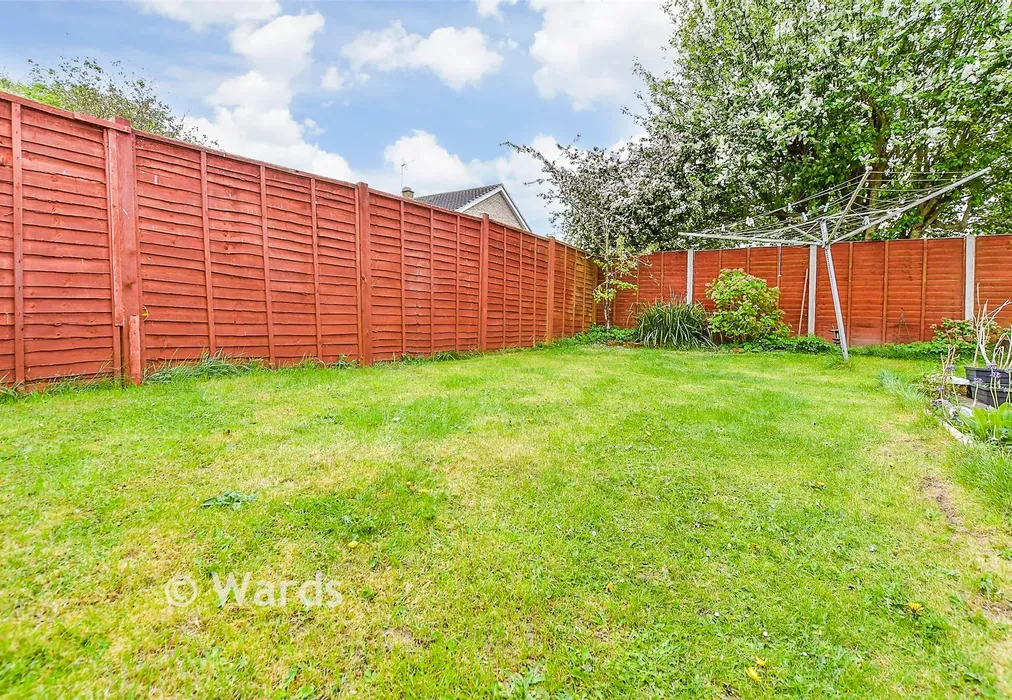 Rear Garden - Willow Crescent, Five Oak Green, Tonbridge, Kent - Wards of Kent