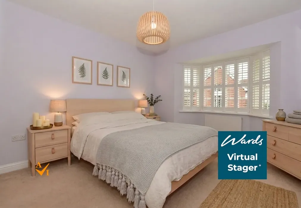 Bedroom 2 (Nordic style) - Orient Court, Kings Hill, West Malling, Kent - Wards of Kent
