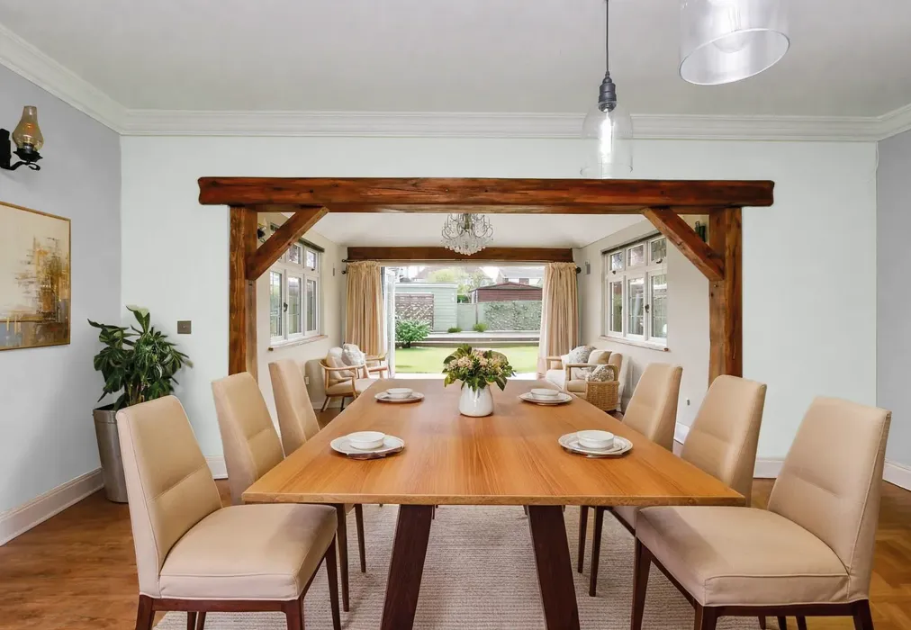 Dining Area AI Staged - Botany Road, Kingsgate, Broadstairs, Kent - Wards of Kent