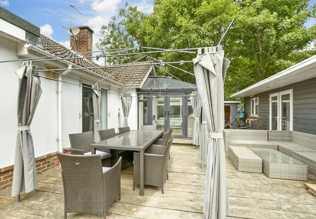 Patio / Decking - Antlands Lane, Shipley Bridge, Horley, Surrey - Wards of Kent