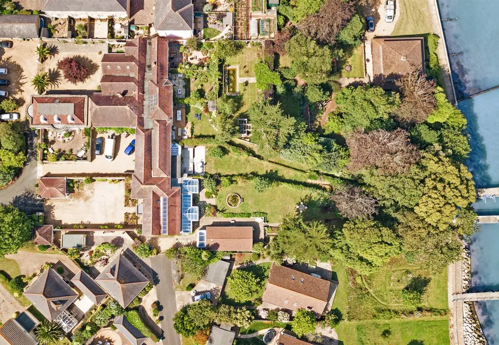 Aerial Outline - Port La Salle, Bouldnor, Yarmouth, Isle of Wight - Wards of Kent