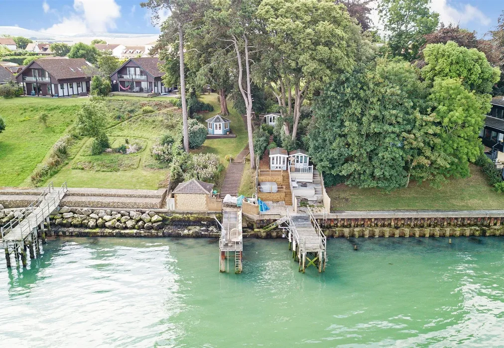 Rear Elevated Image - Port La Salle, Bouldnor, Yarmouth, Isle of Wight - Wards of Kent