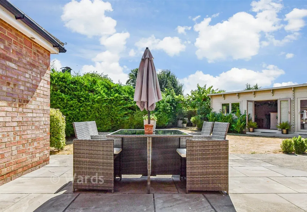Rear Garden - Manor Lea Road, St Nicholas At Wade, Birchington, Kent - Wards of Kent