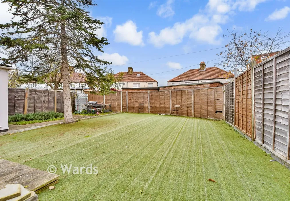 Rear Garden - Orchard Road, Welling, Kent - Wards of Kent