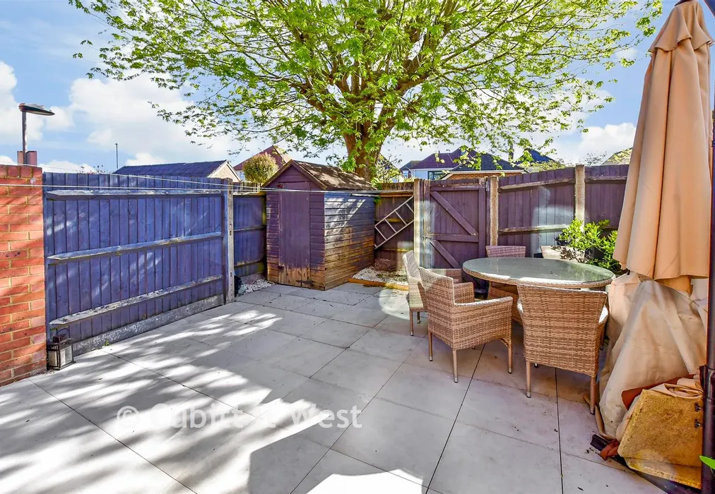 Rear Garden - Liberator Place, Chichester, West Sussex - Wards of Kent