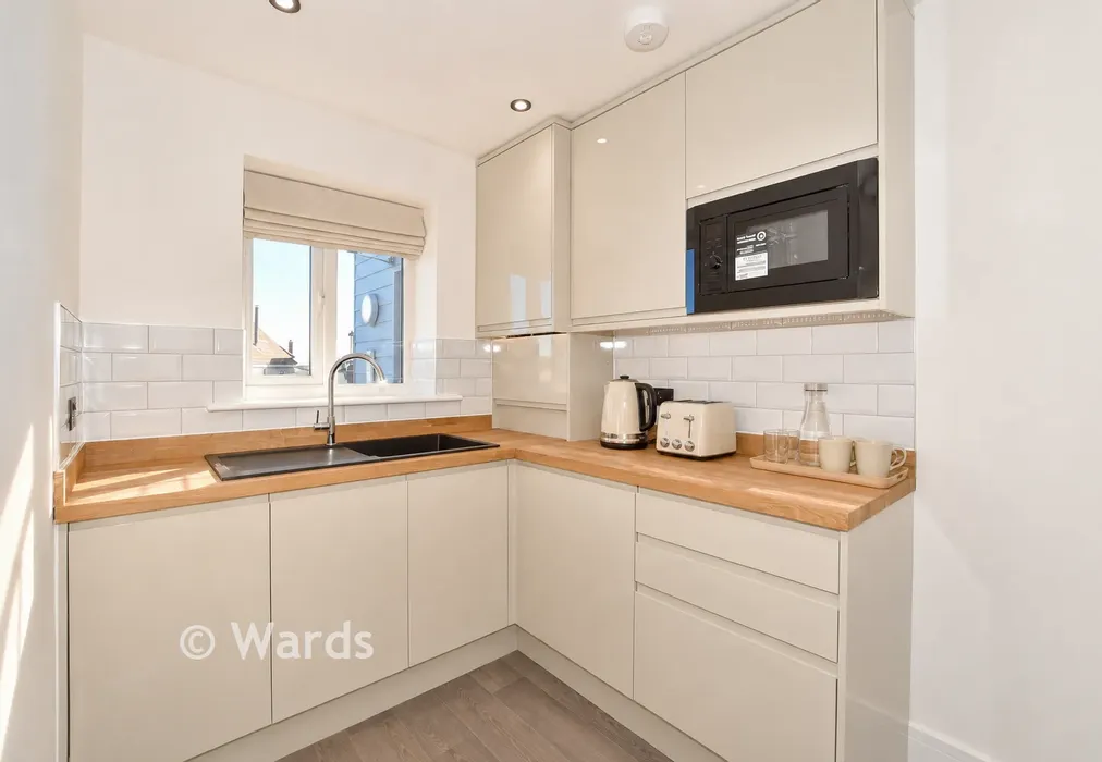 Staged Kitchen - The Parade, Greatstone, Kent - Wards of Kent
