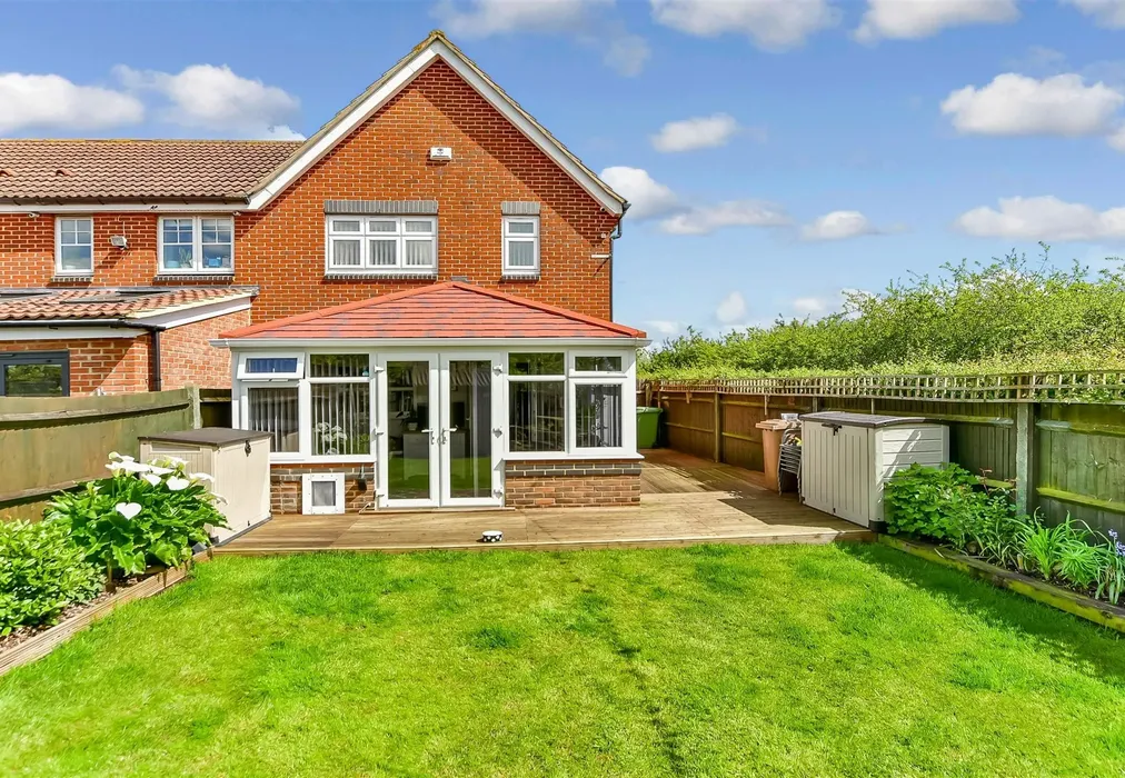 Rear Garden - William Rigby Drive, Minster On Sea, Sheerness, Kent - Wards of Kent
