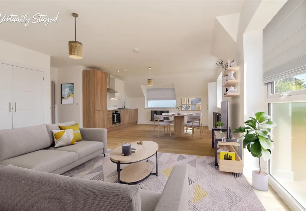 Lounge Kitchen Diner Staged - Holman House, Station Road, Staplehurst, Kent - Wards of Kent