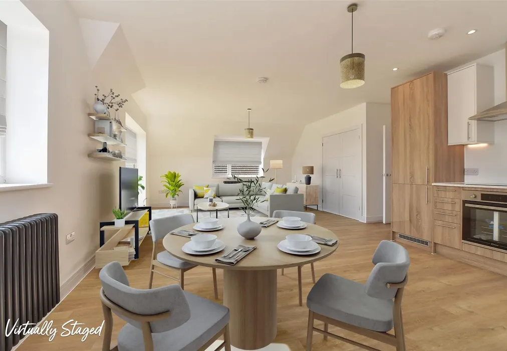 Lounge Kitchen Diner Staged - Holman House, Station Road, Staplehurst, Kent - Wards of Kent