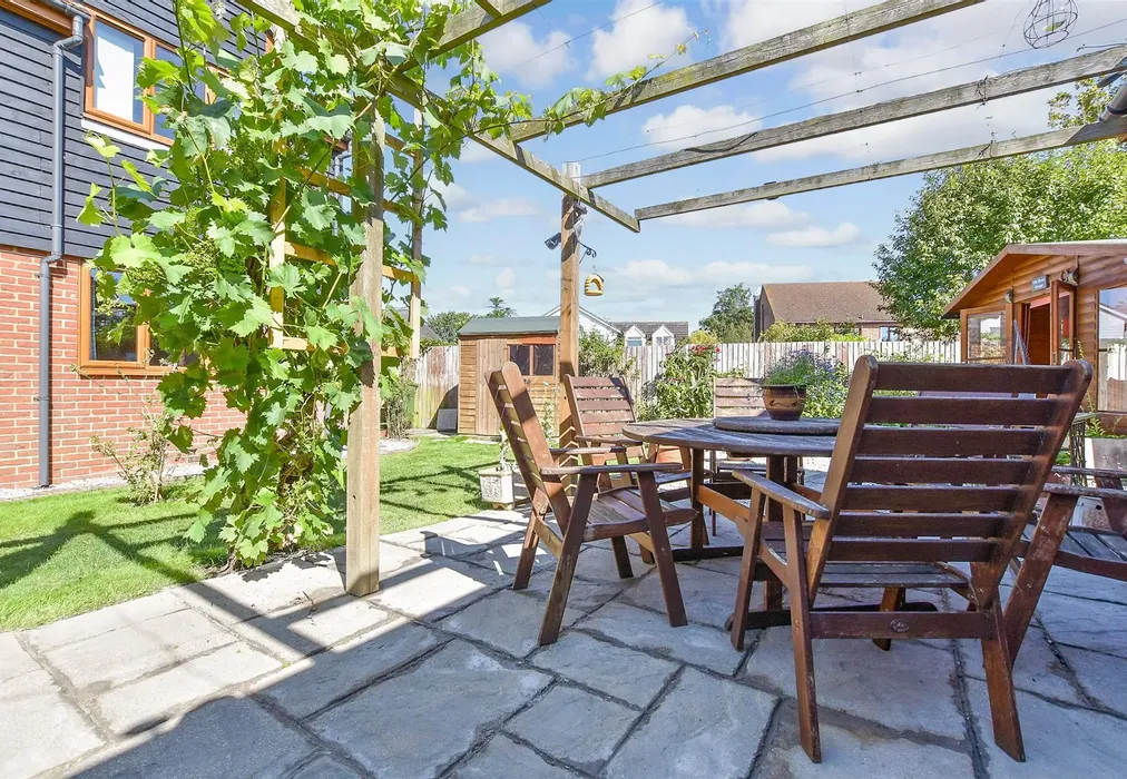 Patio / Decking - Oasthouse Field, Ivychurch, Romney Marsh, Kent - Wards of Kent