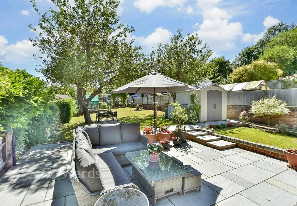 Rear Garden - Robin Hood Lane, Walderslade, Chatham, Kent - Wards of Kent