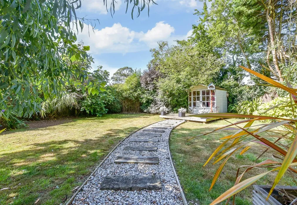 Rear Garden - Orgarswick Avenue, Dymchurch, Kent - Wards of Kent