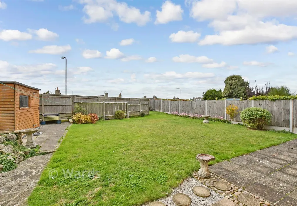 Rear Garden - Daryngton Avenue, Birchington, Kent - Wards of Kent