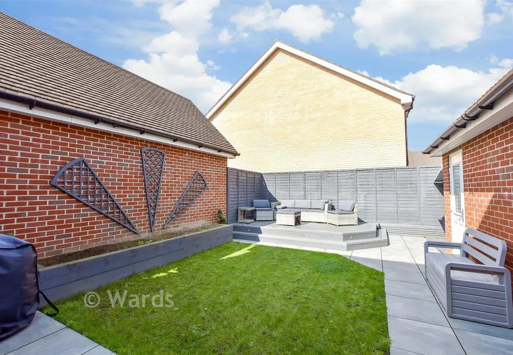 Rear Garden - Oaken Wood Drive, Maidstone, Kent - Wards of Kent