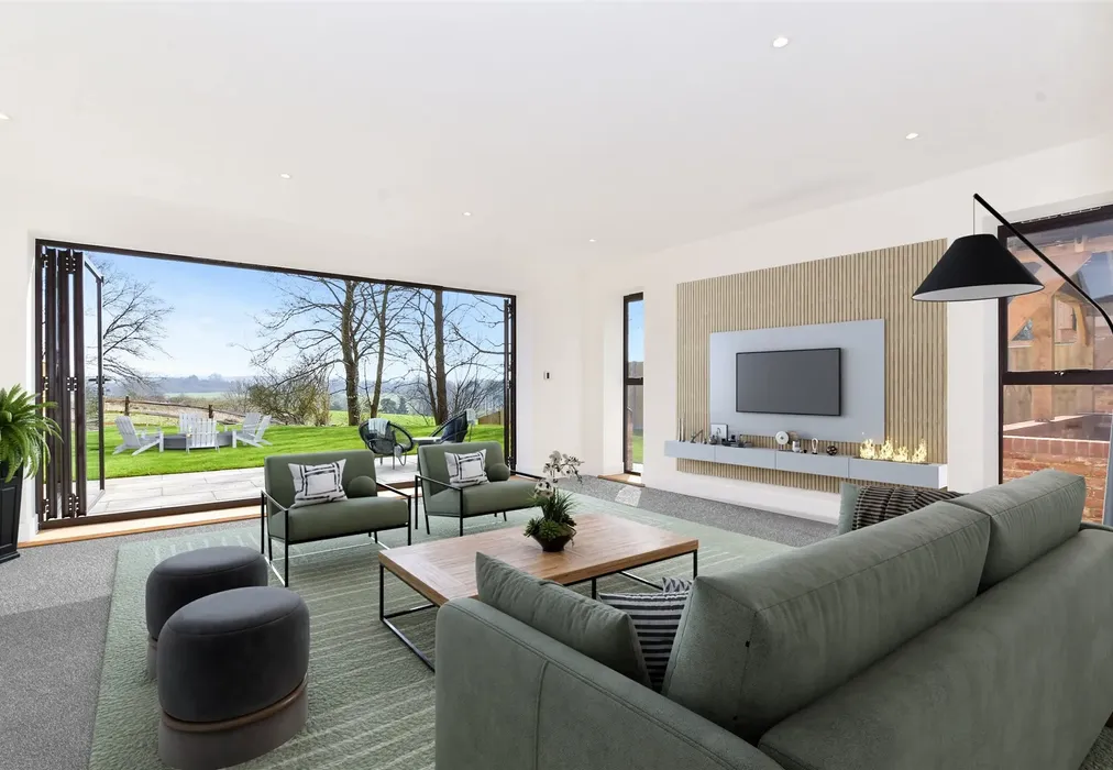 Lounge Staged - Firs Lane, Hollingbourne, The Firs, Hollingbourne, Maidstone, Kent - Wards of Kent