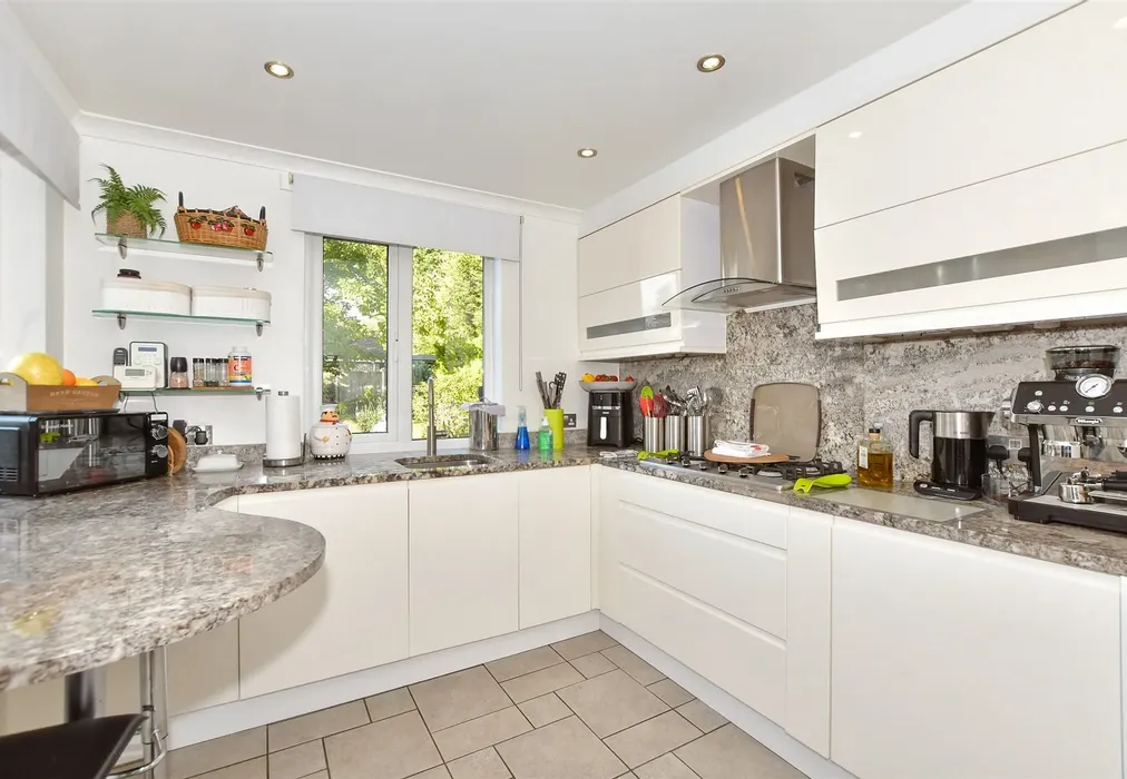 Kitchen - Dover Road, Guston, Dover, Kent - Wards of Kent