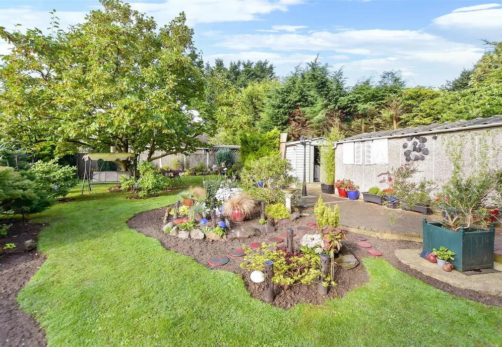 Rear Garden - Dover Road, Guston, Dover, Kent - Wards of Kent