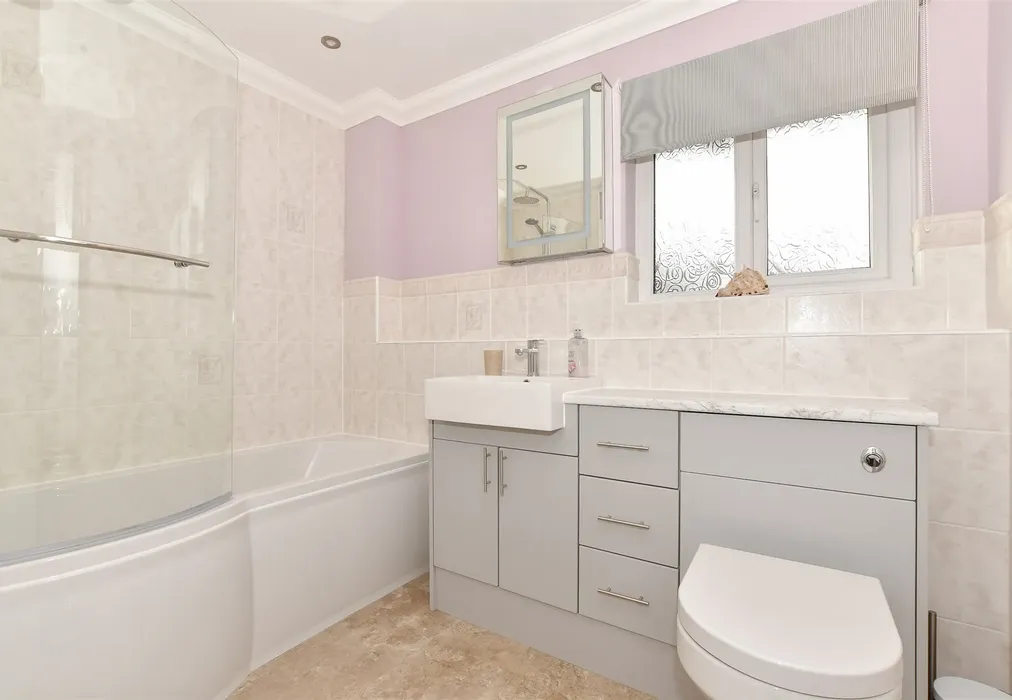 Bathroom - Cliff Road, Lake, Isle of Wight - Wards of Kent
