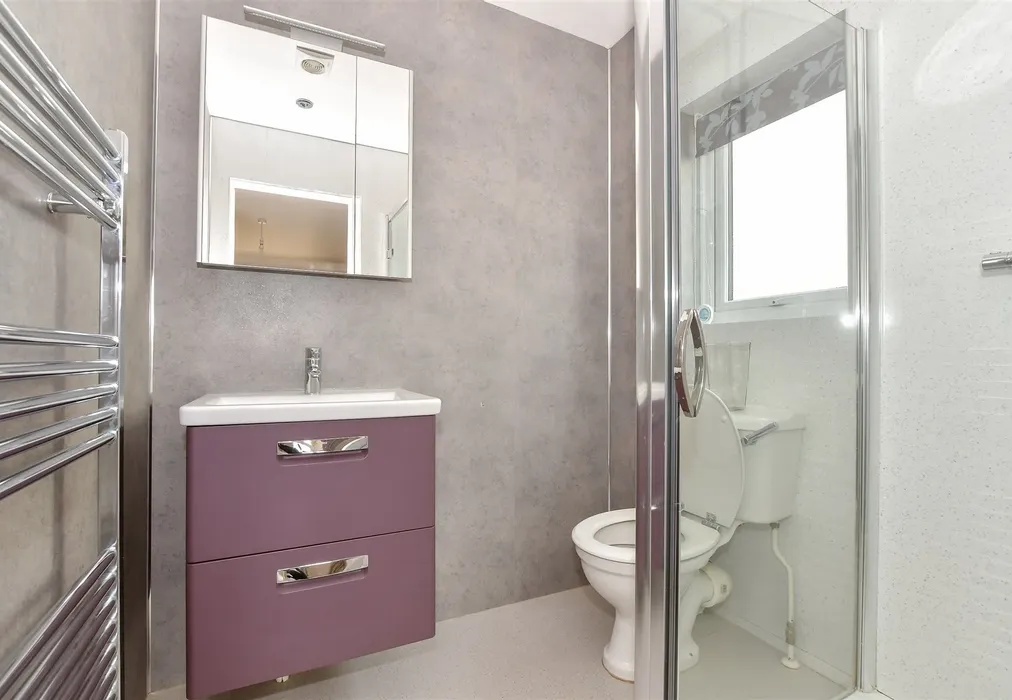 En-Suite Shower Room - Cliff Road, Lake, Isle of Wight - Wards of Kent