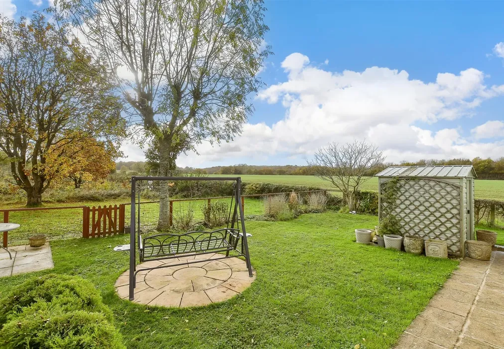 Rear Garden - Stone Street, Petham, Canterbury, Kent - Wards of Kent