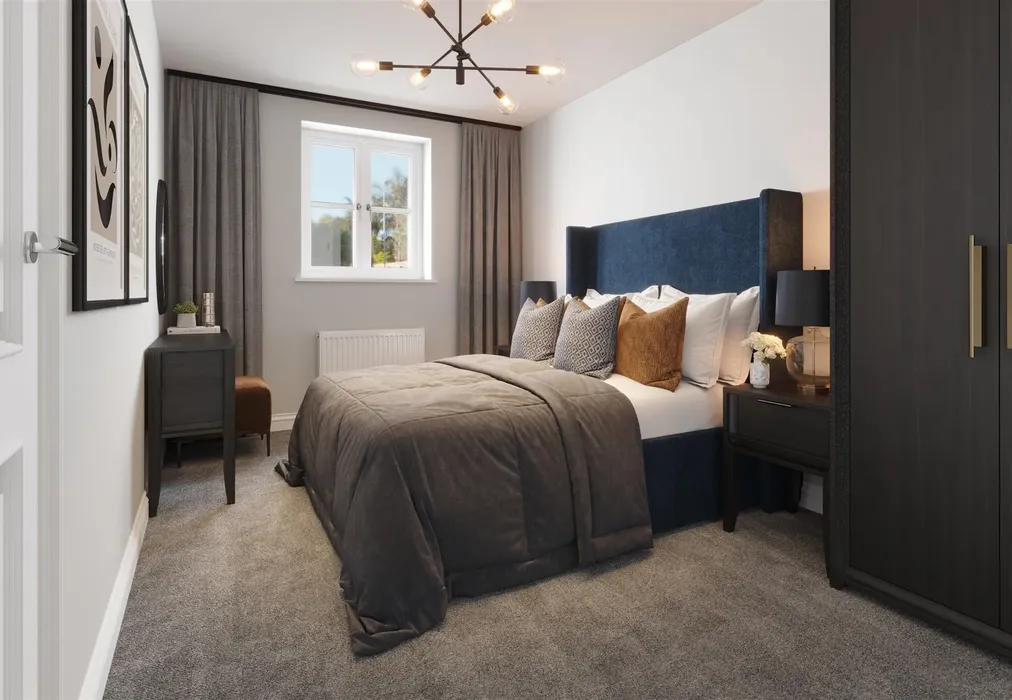 Bedroom 1 CGI - Richmond Park, Whitfield, Dover, Kent - Wards of Kent