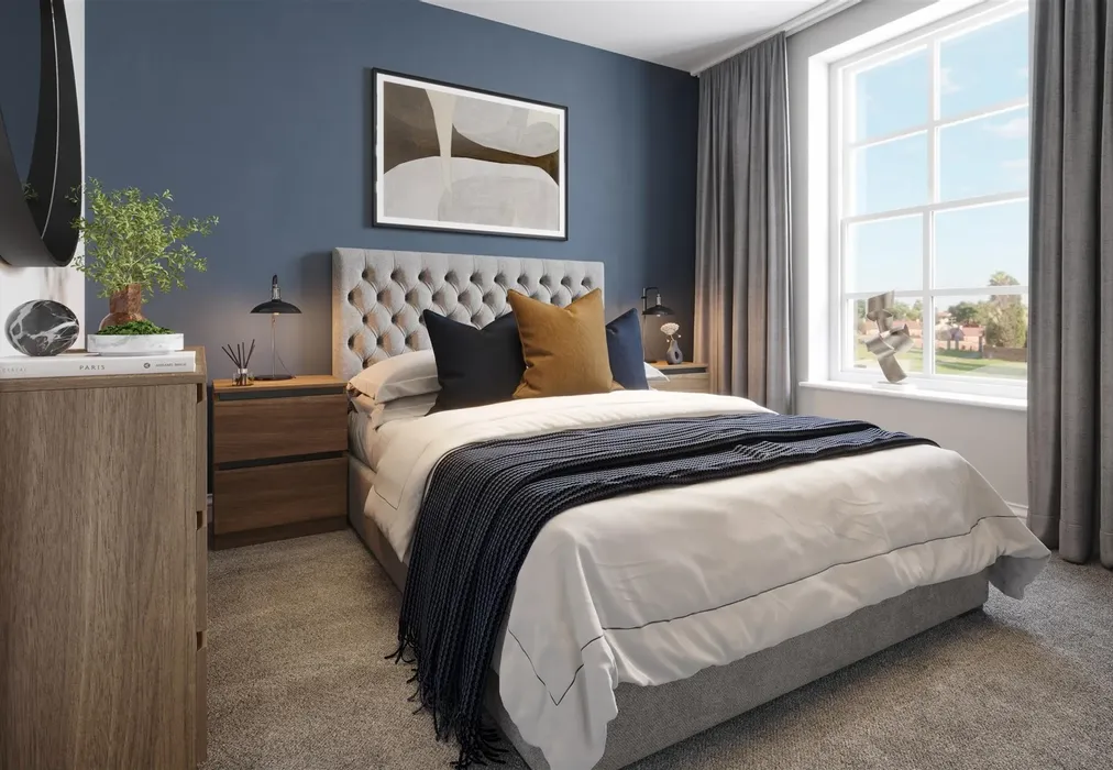 Bedroom 2 CGI - Richmond Park, Whitfield, Dover, Kent - Wards of Kent