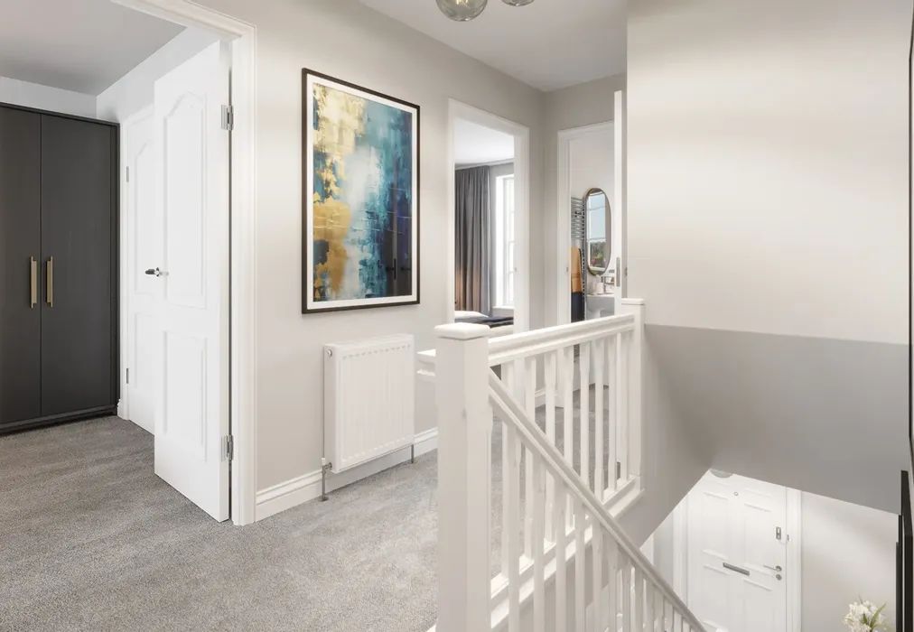 First Floor Landing CGI - Richmond Park, Whitfield, Dover, Kent - Wards of Kent