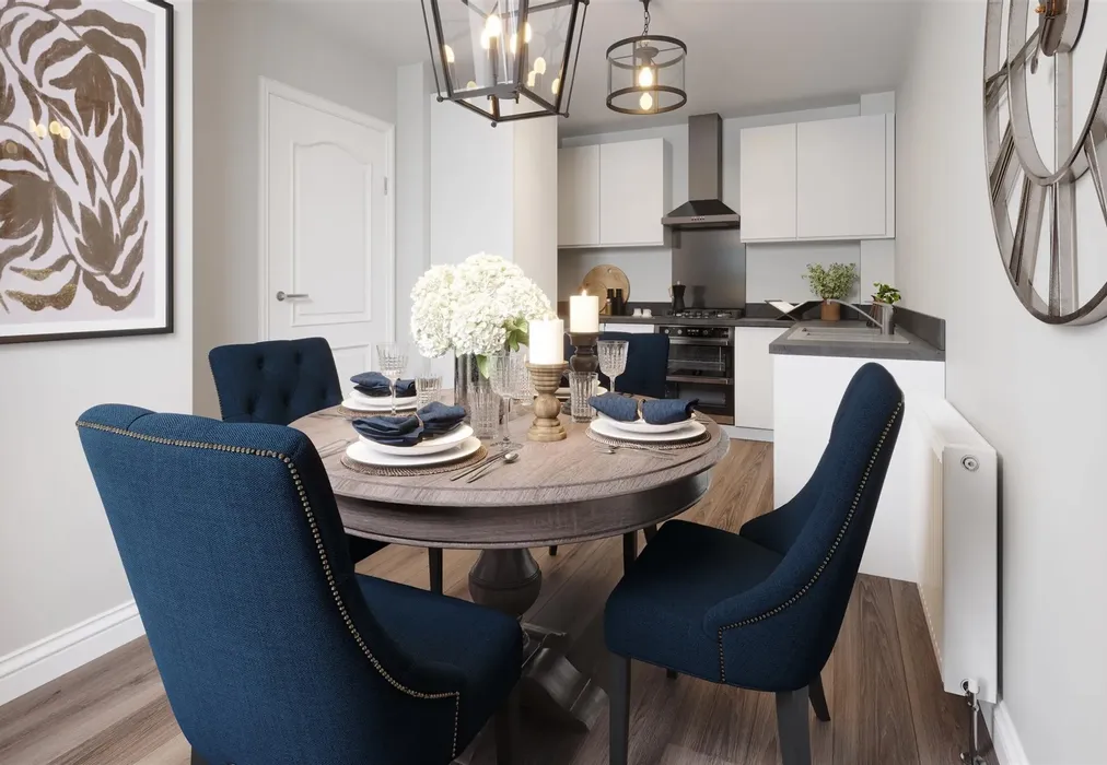 Kitchen/Diner CGI - Richmond Park, Whitfield, Dover, Kent - Wards of Kent