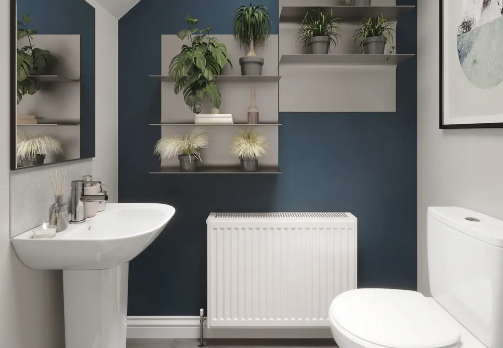 Downstairs Cloakroom CGI - Richmond Park, Whitfield, Dover, Kent - Wards of Kent