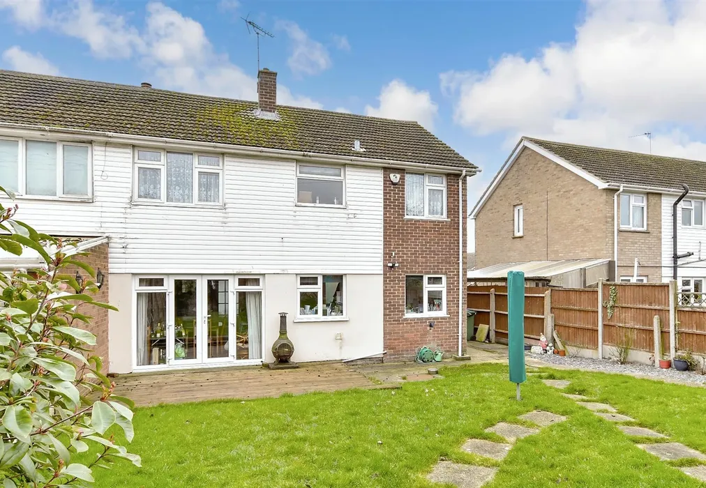 Rear Elevation - Orchard Way, Eastchurch, Sheerness, Kent - Wards of Kent