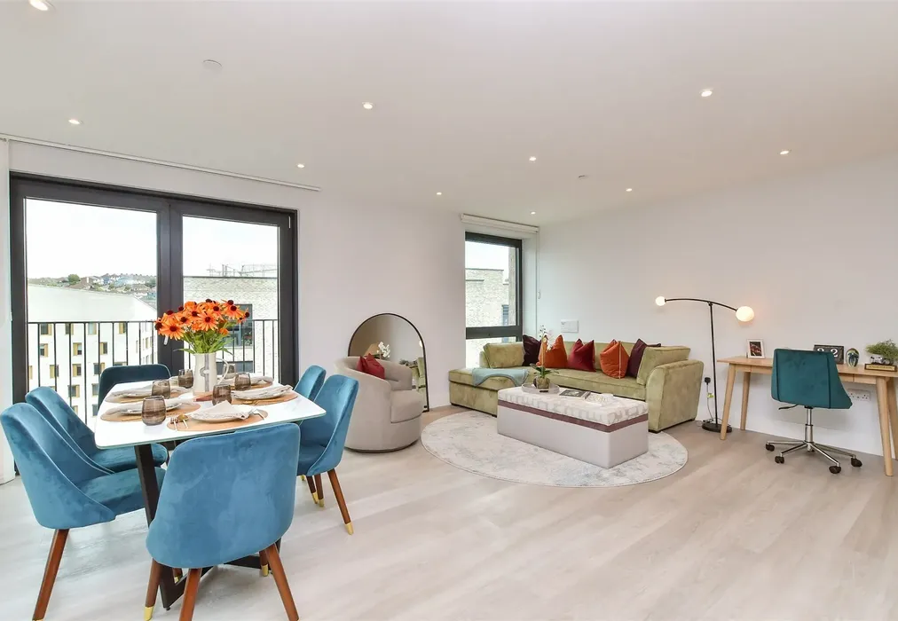Kitchen/ Living/ Dining Room - The Furlong, Home X (New Homes), Brighton, East Sussex - Wards of Kent
