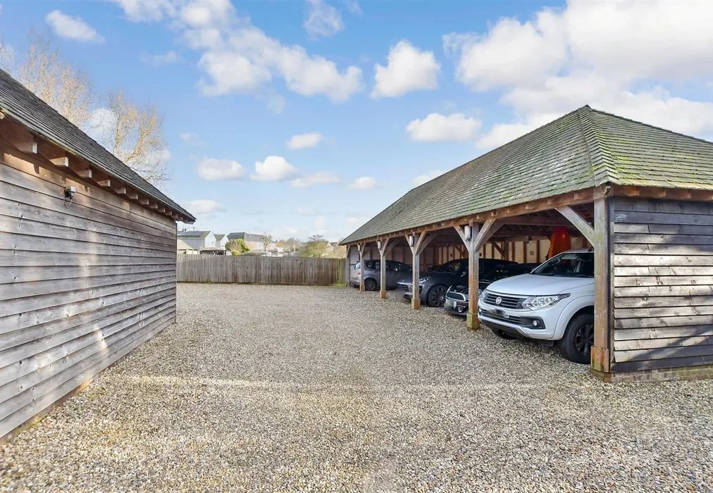 Driveway/Parking - Peene Farm, Peene, Folkestone, Kent - Wards of Kent