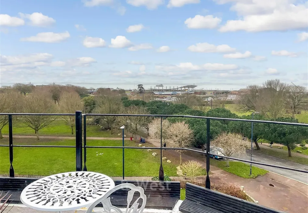 View From Balcony - Clarence Parade, Southsea, Hampshire - Wards of Kent