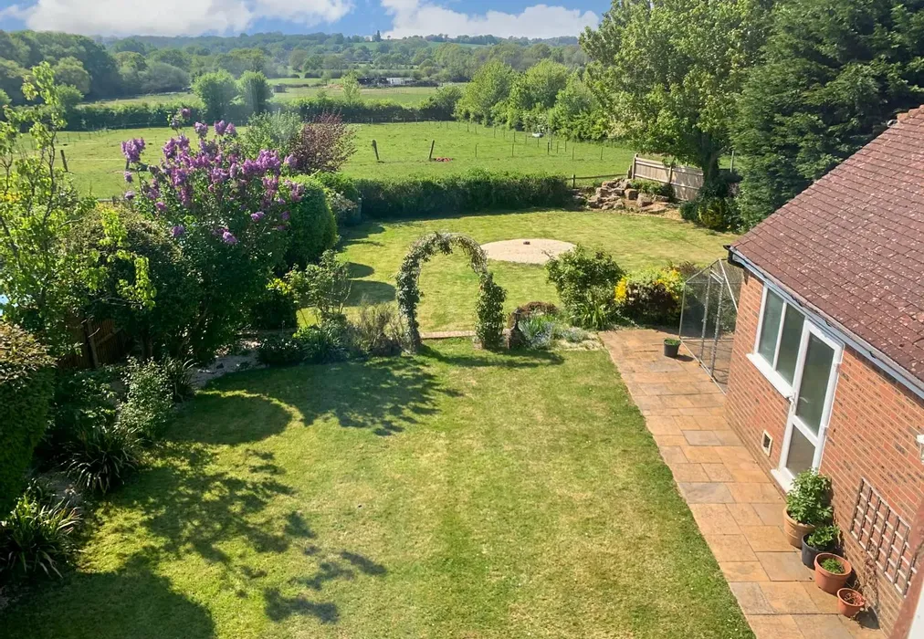 Rear Garden/View - Billingshurst Road, Ashington, West Sussex - Wards of Kent